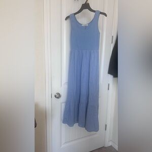Elegant Blue Women's Casual Dress